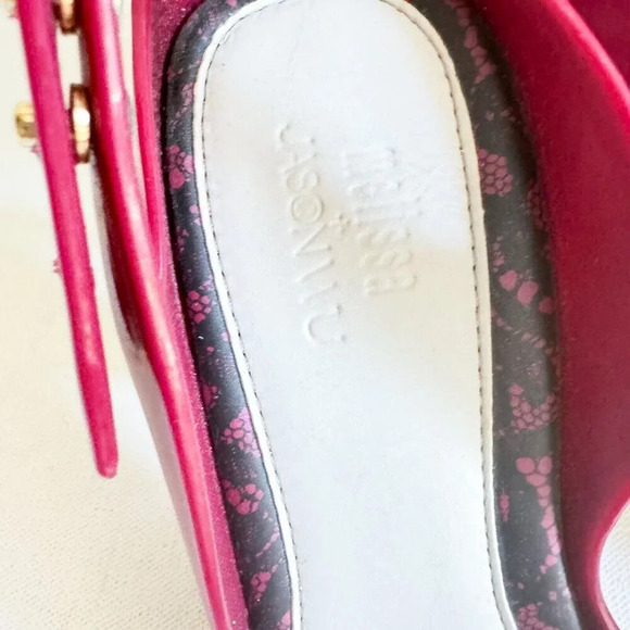 MELISSA X JASON WU LADY DRAGON HEEL - MERLOT 10 - Picture 5 of 11